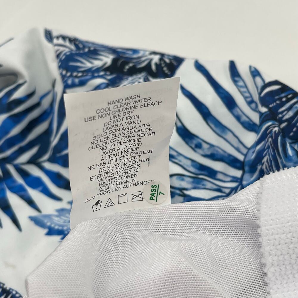 SWIM SOLUTIONS Swimsuit Dress Size 18 Swimdress NWT Blue Empire Floral One Piece - Picture 7 of 16